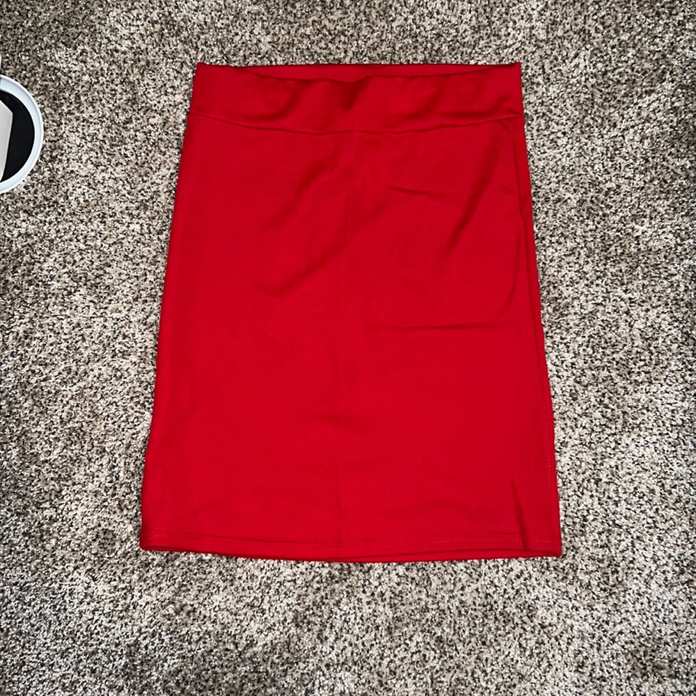 Doublju, size small, bright red mini skirt